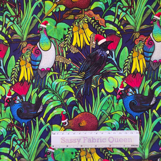 Kiwiana-Xmas - Cotton Lycra 200-220gsm
