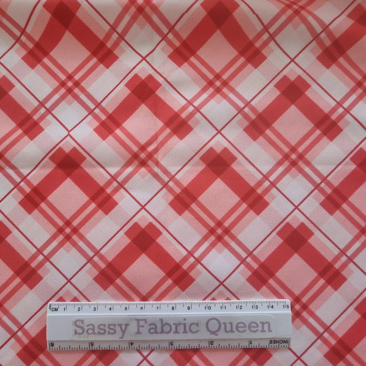 Christmas Plaid RDWHT - Boardshort - 110gsm