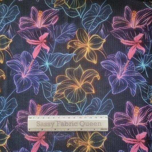 Disco Neon Flowers 011 - Bullet 110gsm