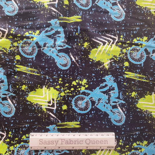 Motocross graffiti – Cotton Lycra 200-220gsm