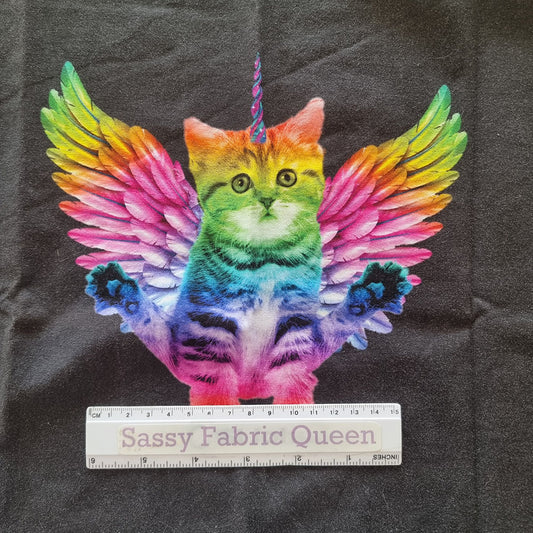 Yoga UniKitty 50cmx50cm panel -  Cotton Lycra 200-220gsm