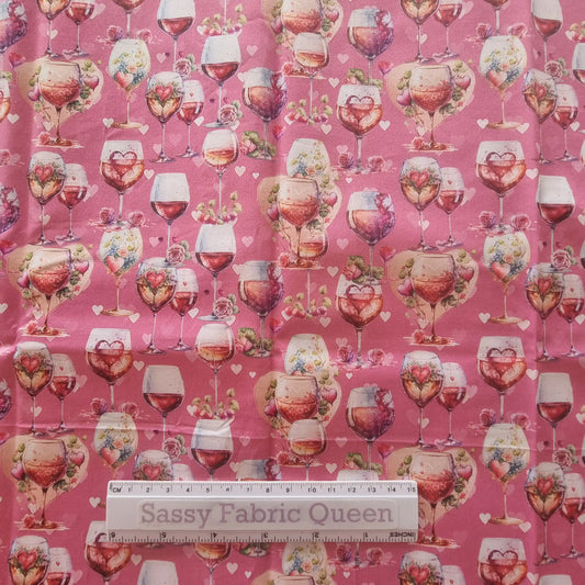Valentines Drinks – Cotton Poplin 140gsm