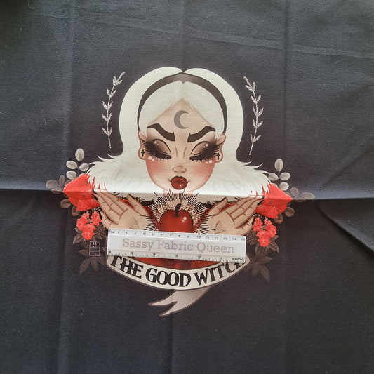 The Good Witch panel 50cm x 50cm - Cotton Woven 235gsm