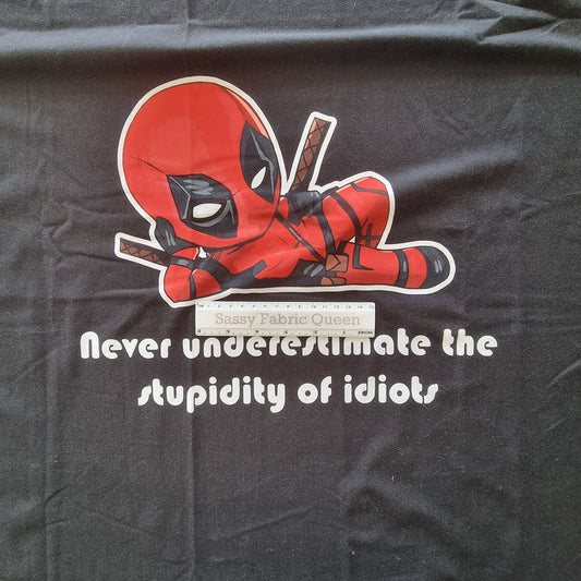 DPool Never underestimate panel 70cm x 100cm – Double Brushed Polyester (DBP) 210gsm