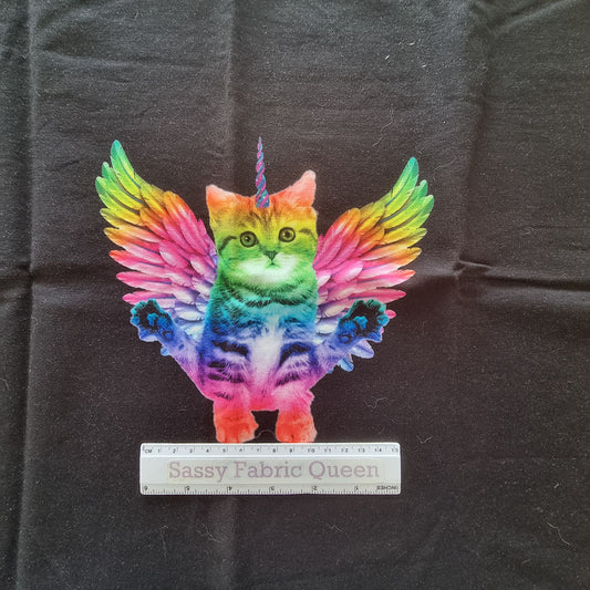 Yoga UniKitty 50cmx50cm panel - French Terry, Cotton 300gsm