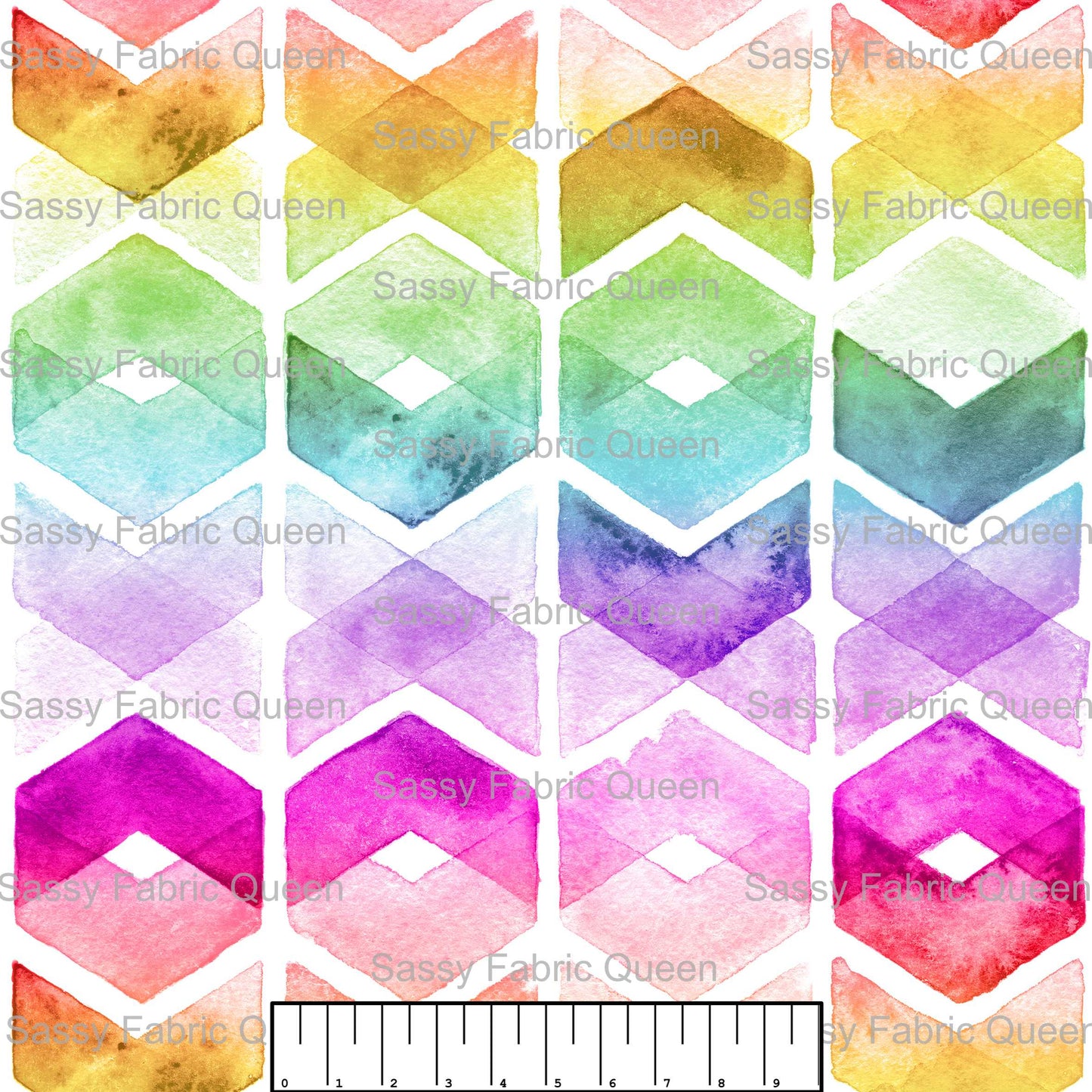 Rainbowwatercolourdiamonds